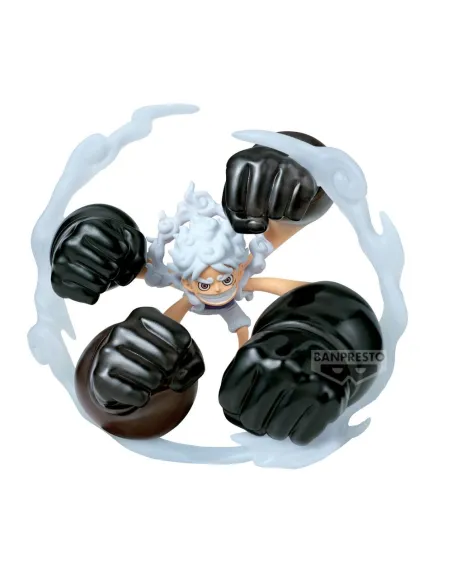 Figura banpresto one piece world collectable special monkey d.luffy gear5 - gum - gum dawn gatling