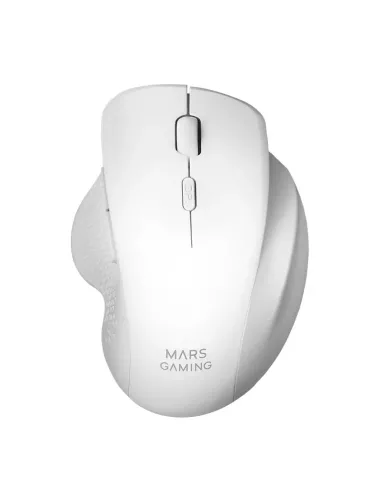 Mars Gaming MMWERGO Ratón Inalámbrico Ergonómico Blanco