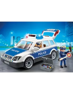 Playmobil policia coche de policia con luces y sonido