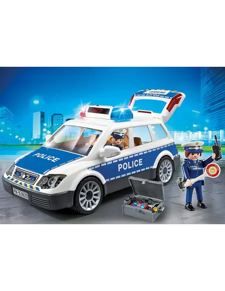 Playmobil policia coche de policia con luces y sonido