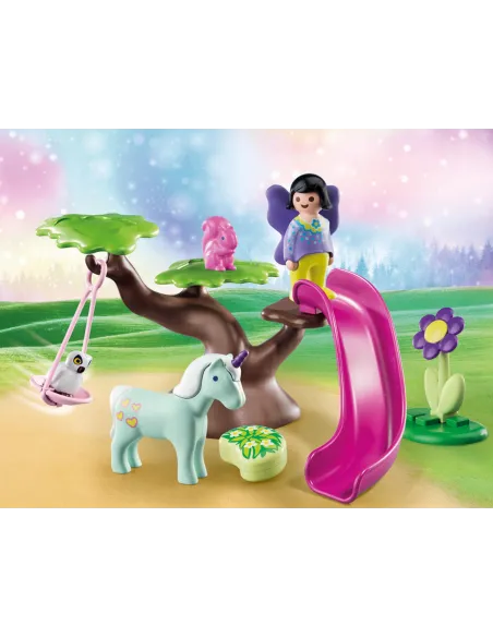 Playmobil 1.2.3 parque infantil hada