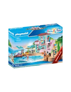 Playmobil diversion en familia heladeria en el puerto