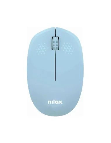 Nilox Ratón Wireless, 1000 DPI, 3 botones, Azul