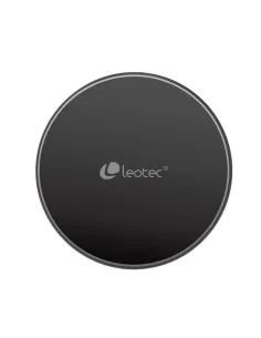 Cargador inalambrico leotec con cable tipo c 15w carga rapida negro