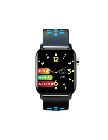 Reloj smartwatch leotec multisport bit 2 plus ip68 negro y azul 1.4 pulgadas