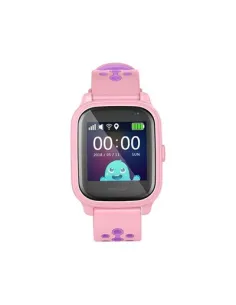 Reloj smartwatch leotec kids allo gps antiperdida rosa y morado 1.3 pulgadas