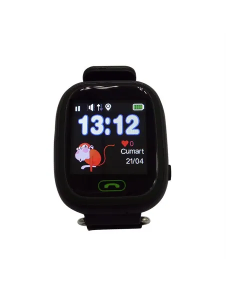 Reloj smartwatch leotec kids way gps antiperdida negro 1.22 pulgadas