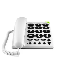 Telefono fijo doro phone easy 311c white - blanco