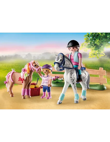 Playmobil starter pack cuidado de caballos