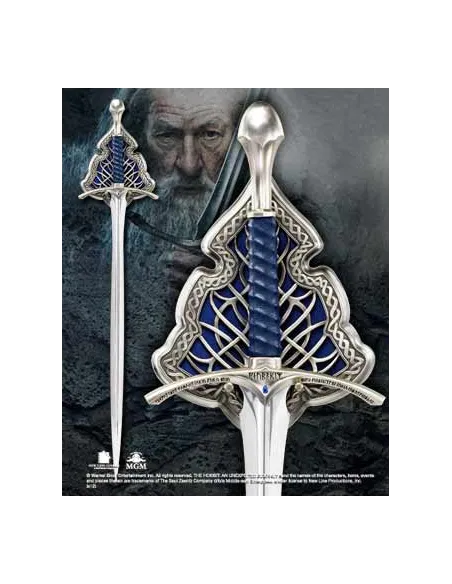 Replica espada the noble collection gandalf glamdring edición especial tamaño real de 120 cm en acero