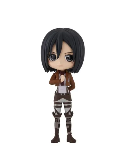 Figura banpresto q posket ataque a los titanes mikasa ackerman 14cm