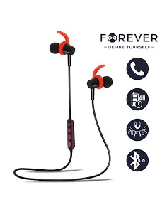 Auriculares bluetooth forever 4sport bsh - 400 red color rojo y negro