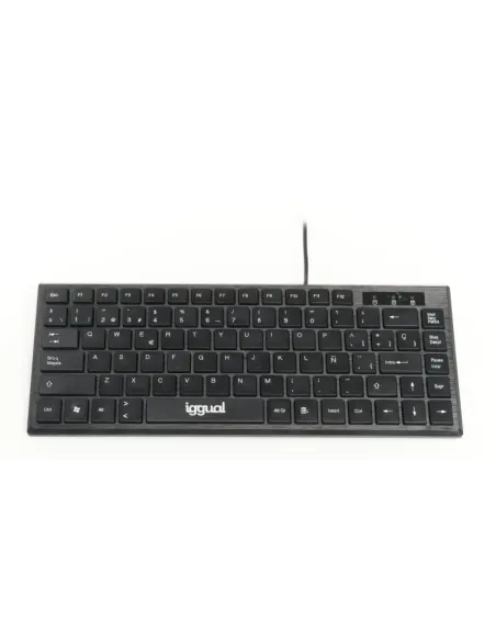 iggual Teclado USB compacto TKL Slim TKL-USB negro