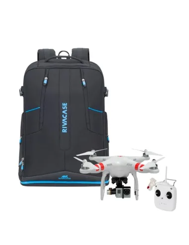Mochila rivacase 7890 borneo xl dron para portatil 16 pulgadas negro