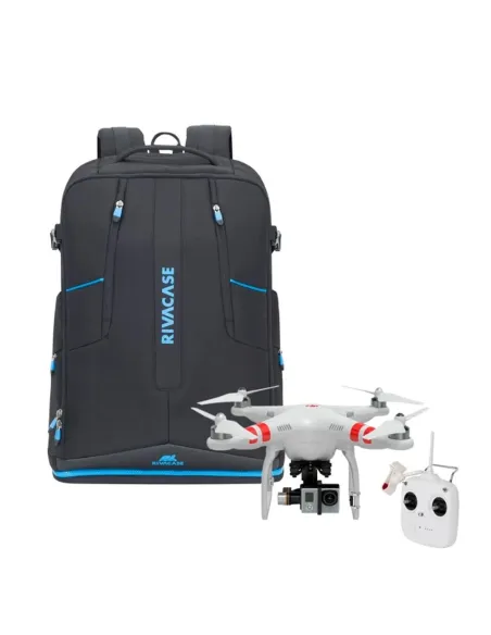 Mochila rivacase 7890 borneo xl dron para portatil 16 pulgadas negro