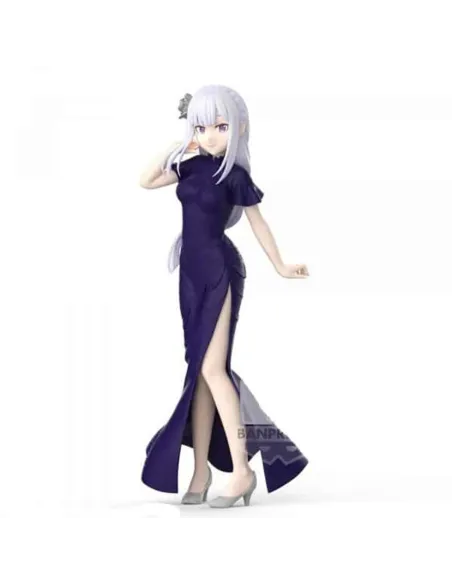 Figura banpresto re: zero starting life in another world glitter & glamours emilia 24cm