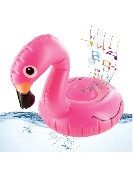 Altavoz flotante muvit life flamenco rosa