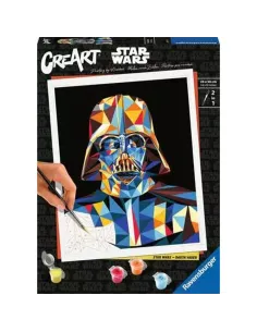 Kit para pintar con números ravensburger creart serie trend c star wars: darth vader