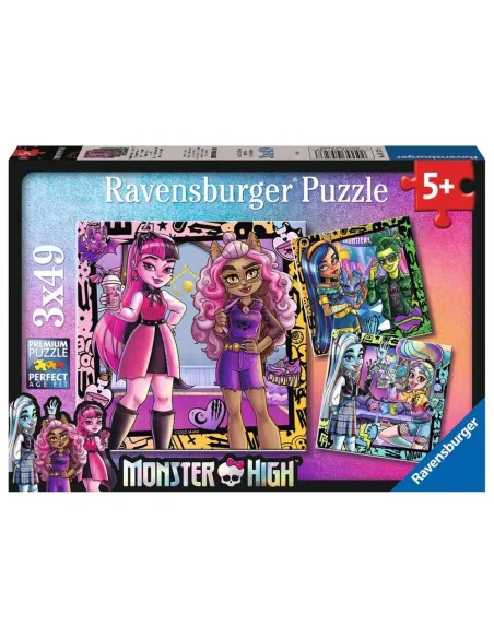Puzzle ravensburger monster high 3x49