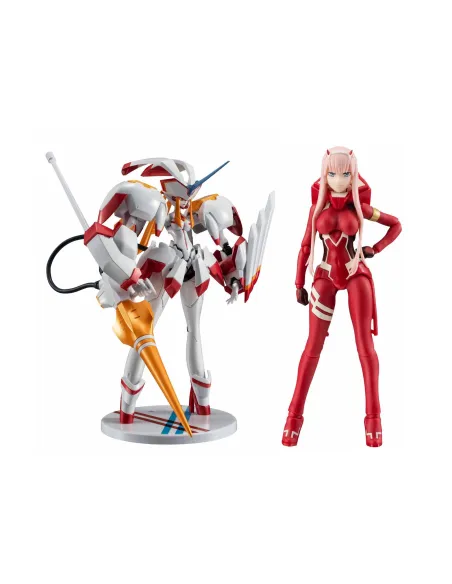 Figura tamashii nations sh figuarts darling in the franxx ztrelizia & zero two 5th aniversario set