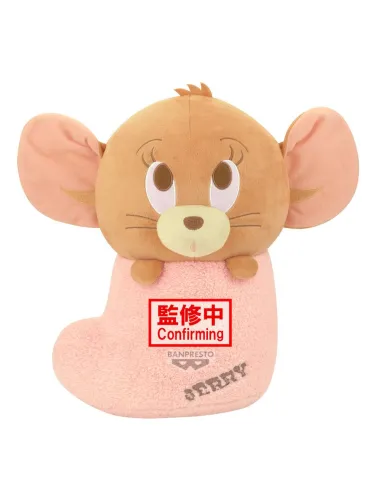 Peluche banpresto tom y jerry super big plush jerry en calcetin