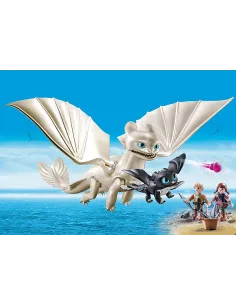 Playmobil como entrenar a tu dragon furia diurna y bebe dragon con niños