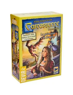 Juego de mesa devir carcassonne la princesa y el dragon