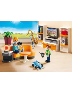 Playmobil ciudad casa moderna salon