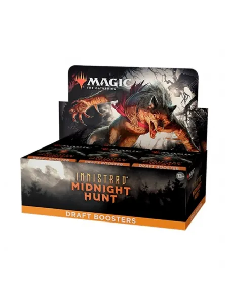 Juego de cartas caja de cartas wizards of the coast magic the gathering draft booster innistrad midnight hunt 36 sobres ingles