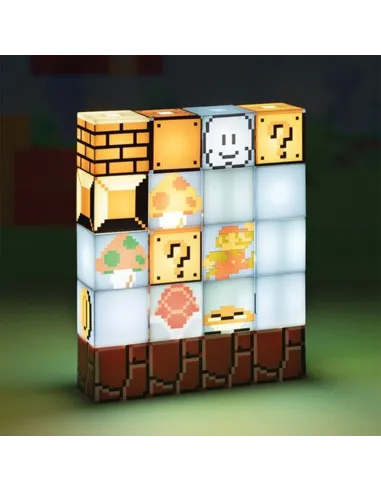 Lampara led paladone super mario bros 16 bloques
