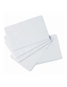 Tarjeta pvc blanca zebra premier pack - 100u