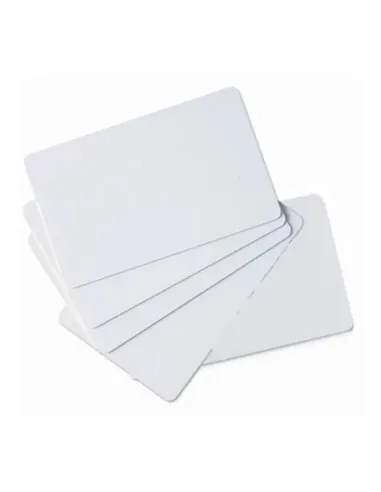 Tarjeta pvc blanca zebra premier pack - 100u