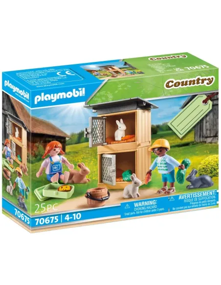 Playmobil set de regalo alimentar conejos