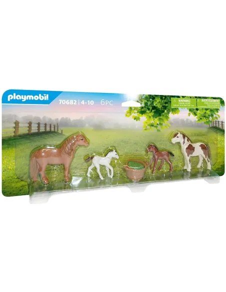 Playmobil ponis con potros