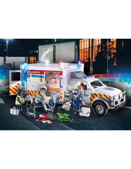 Playmobil vehiculo de rescate: us ambulance