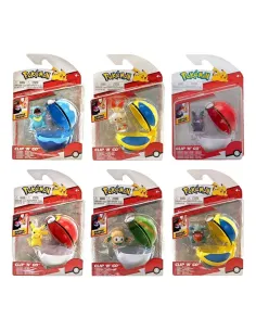Pokeball pokemon clip 'n' go wave surtido de 6