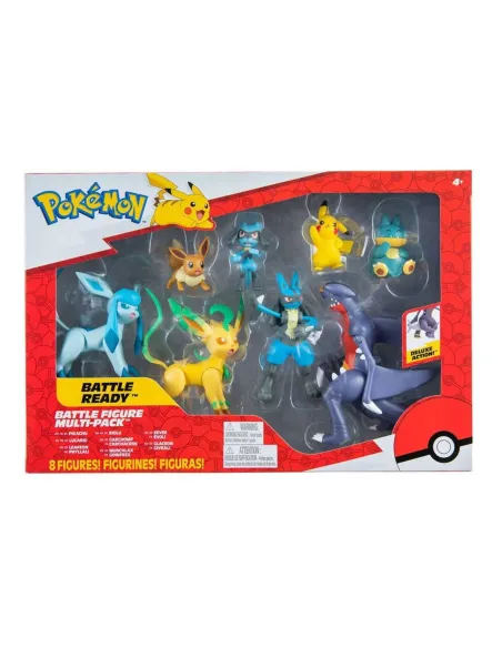 Pack de 8 figuras pokemon batalla region sinnoh