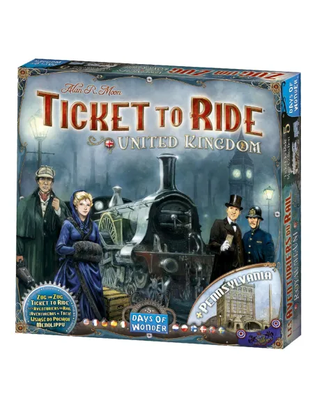 Juego de mesa ¡aventureros al tren! reino unido pegi 8