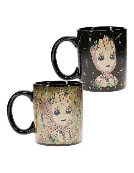 Taza termica paladone marvel guardianes de la galaxia groot