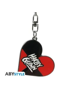 Llavero abystyle dc comics corazon harley quinn