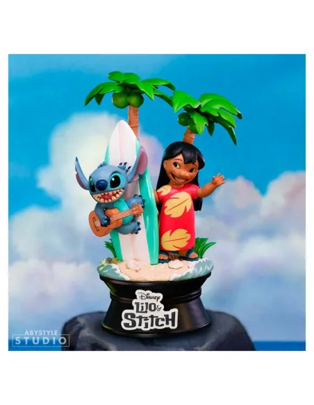 Figura abystyle disney lilo & stitch lilo & stitch con tabla de surf