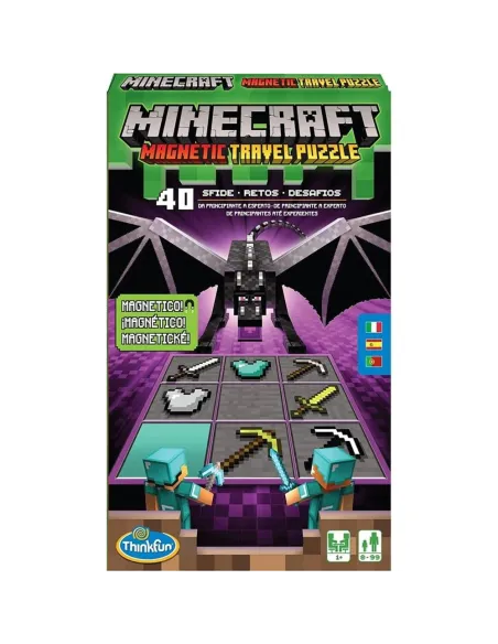 Puzzle magnético de viaje minecraft