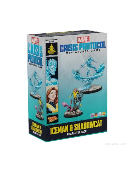Juego de mesa marvel crisis protocol iceman & shadowcat edad recomendada 14 años