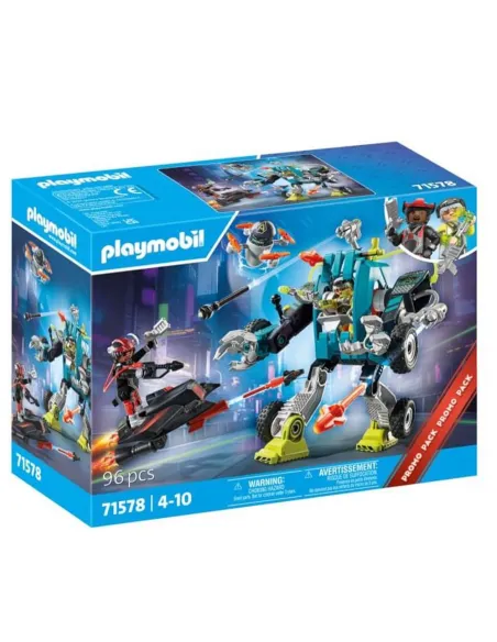 Playmobil robot vs planeador