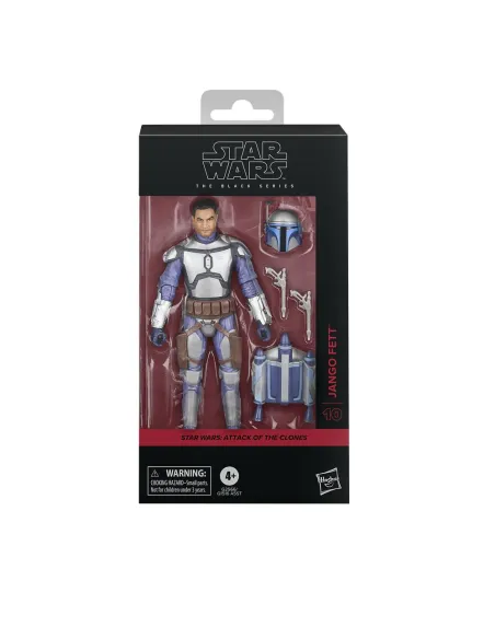 Figura hasbro star wars the black series attack of the clones jango fett