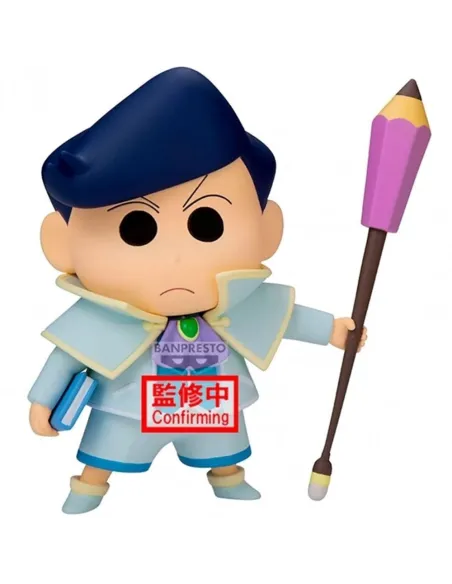 Figura banpresto crayon shinchan the movie super hot! the spicy kasukabe dancers kasukabe boueitai kazama - kun 11cm