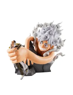 Figura bandai ichibansho one piece revible moment monkey d. luffy gear 5 vs borsalino burst enrgy