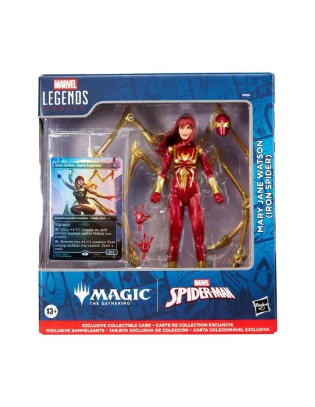 Figura hasbro marvel legends series magic the gathering mary jane watson (iron spider)