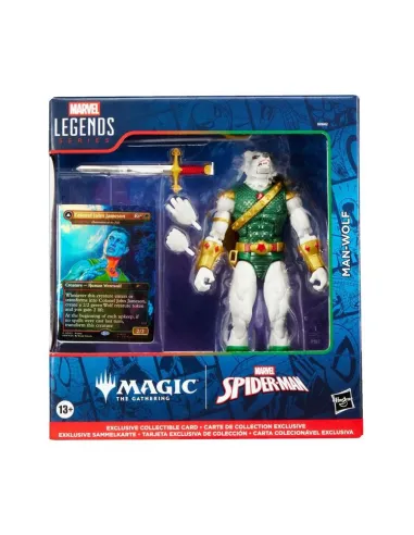 Figura hasbro marvel legends series magic the gathering man - wolf