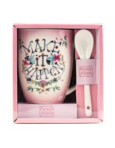 Taza con cuchara enesco make it happen